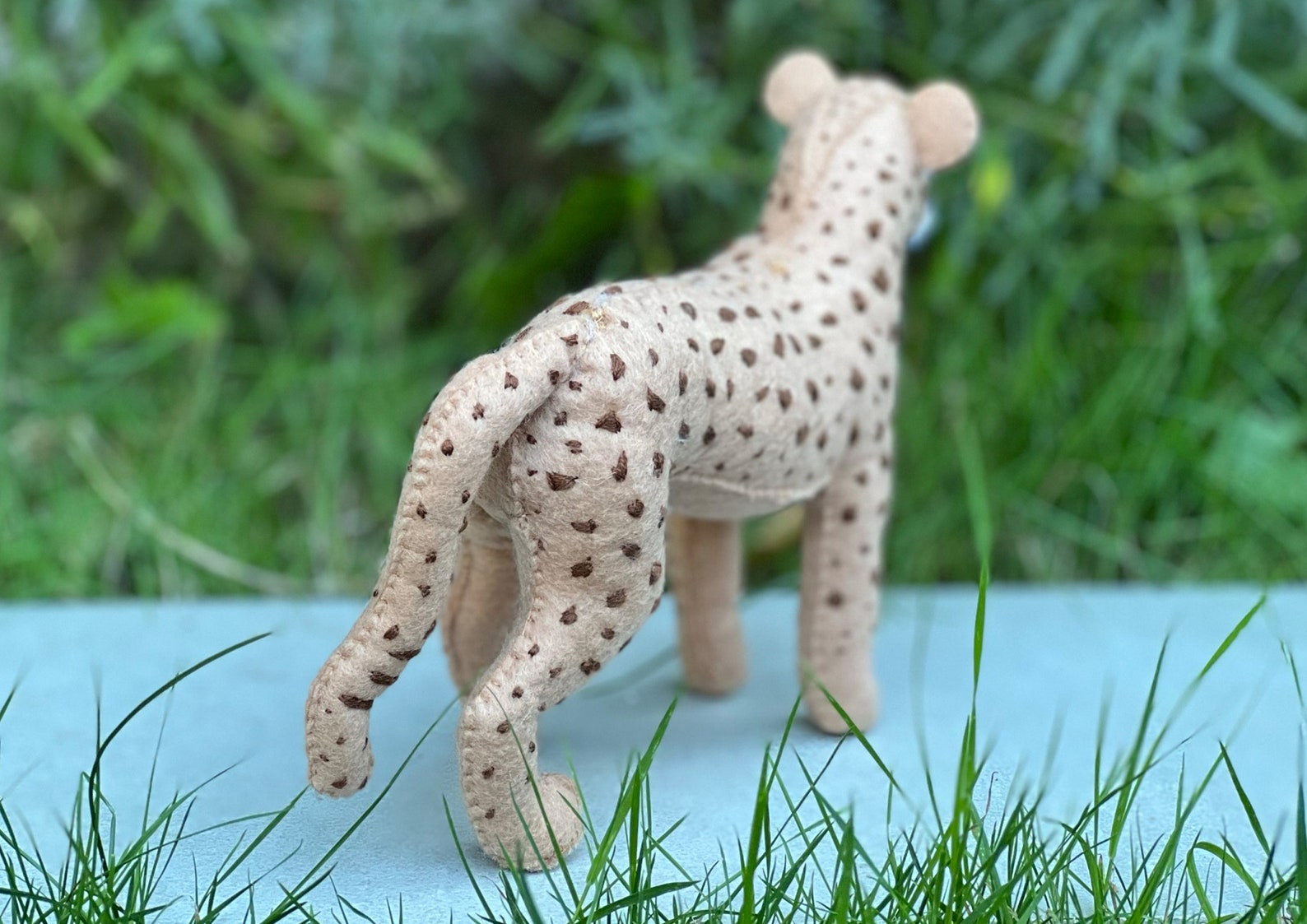 Felt Cheetah Sewing Pattern PDF Safari Stuffed Animals Toy Etsy