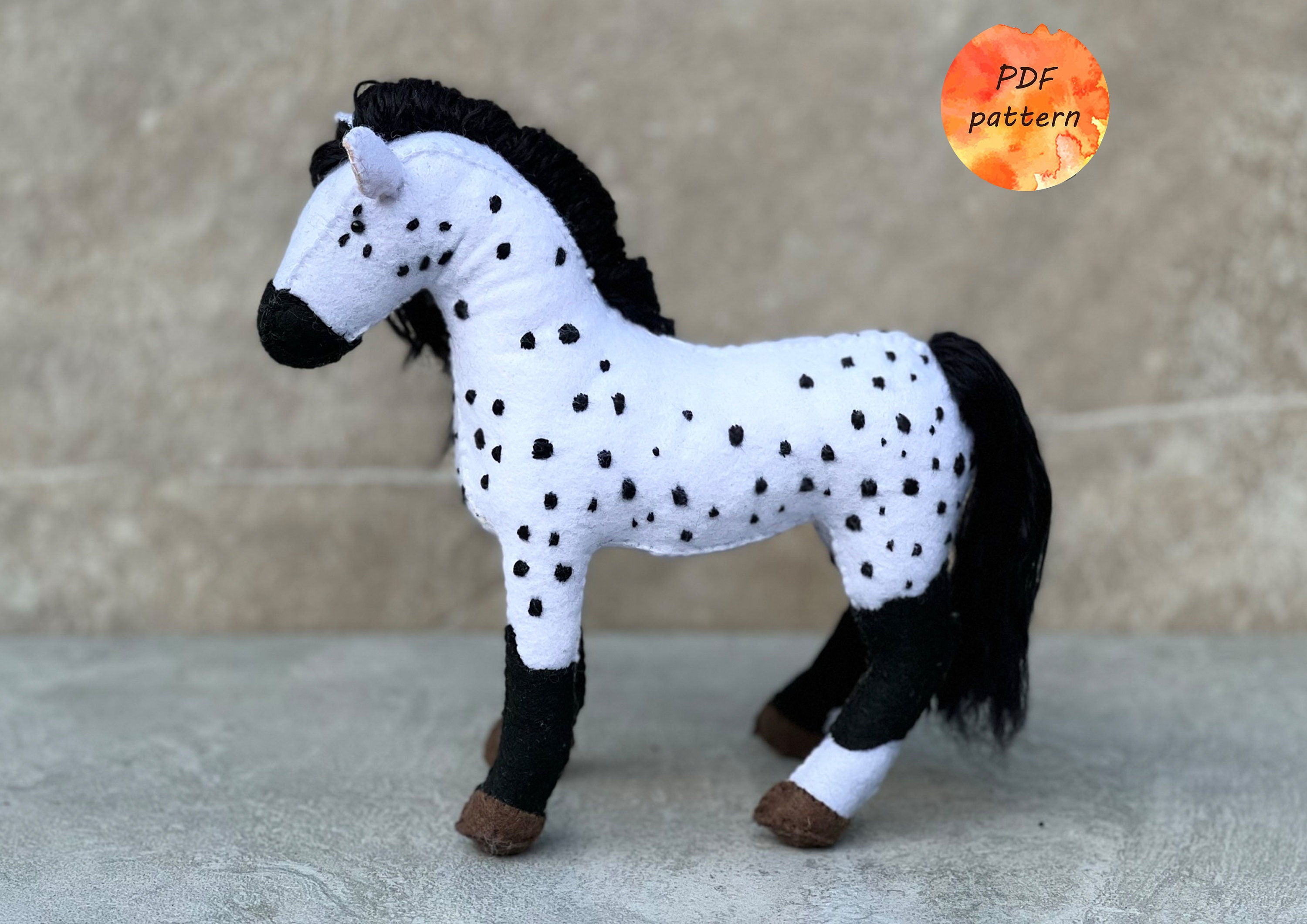 Sandylion Puffy Fuzzy Horse & Flower Stickers