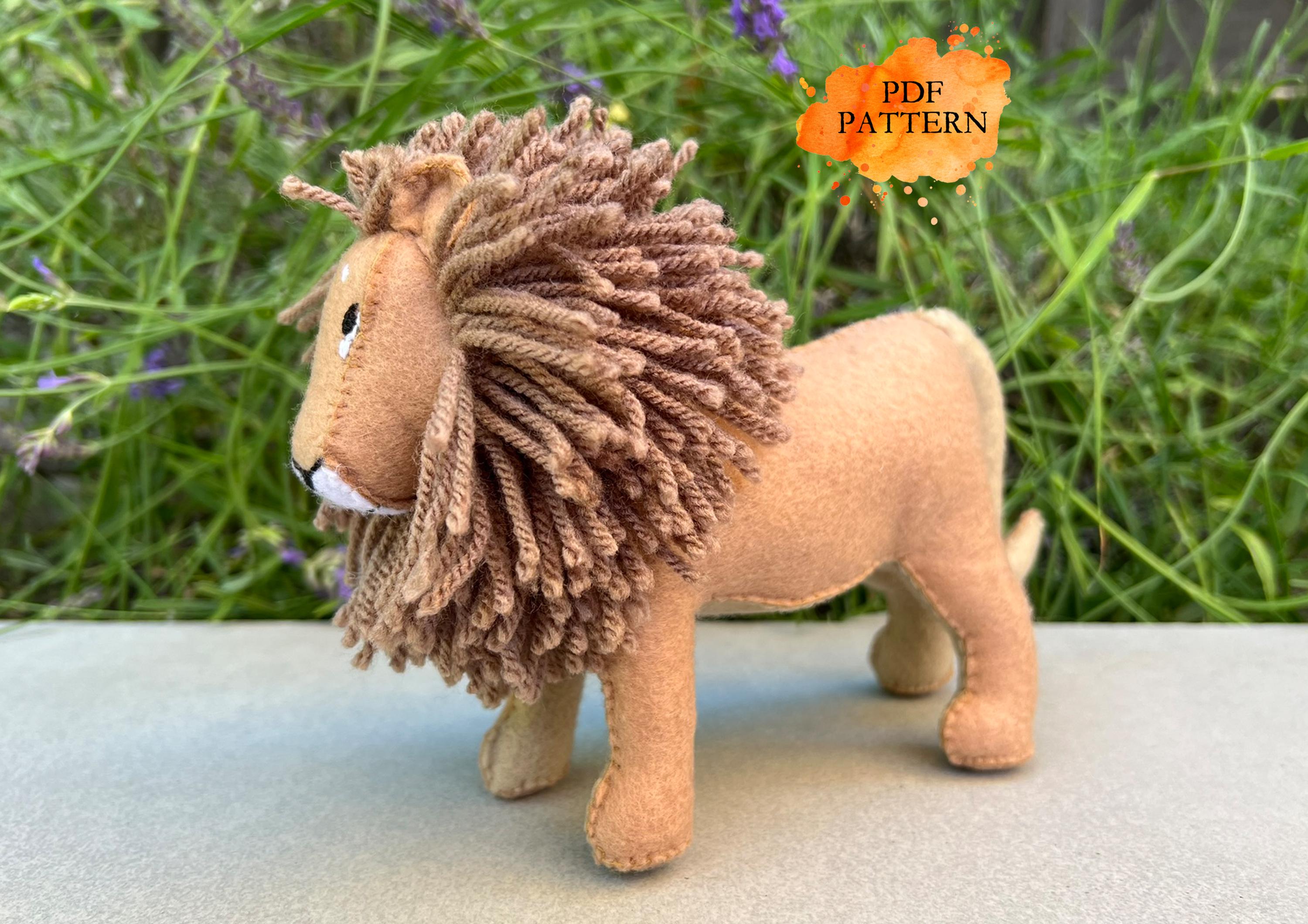 ライオンのフェルト模様 - Etsy 日本
