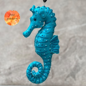 Felt SEAHORSE * Digital Sewing Pattern PDF * Fish Water Creatures