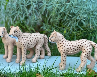 Buy Felt Cheetah Digital Sewing Pattern PDF Safari Stuffed Animals