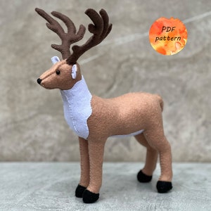 Felt Deer * Digital Sewing Pattern PDF * Woodland Stuffed Animals