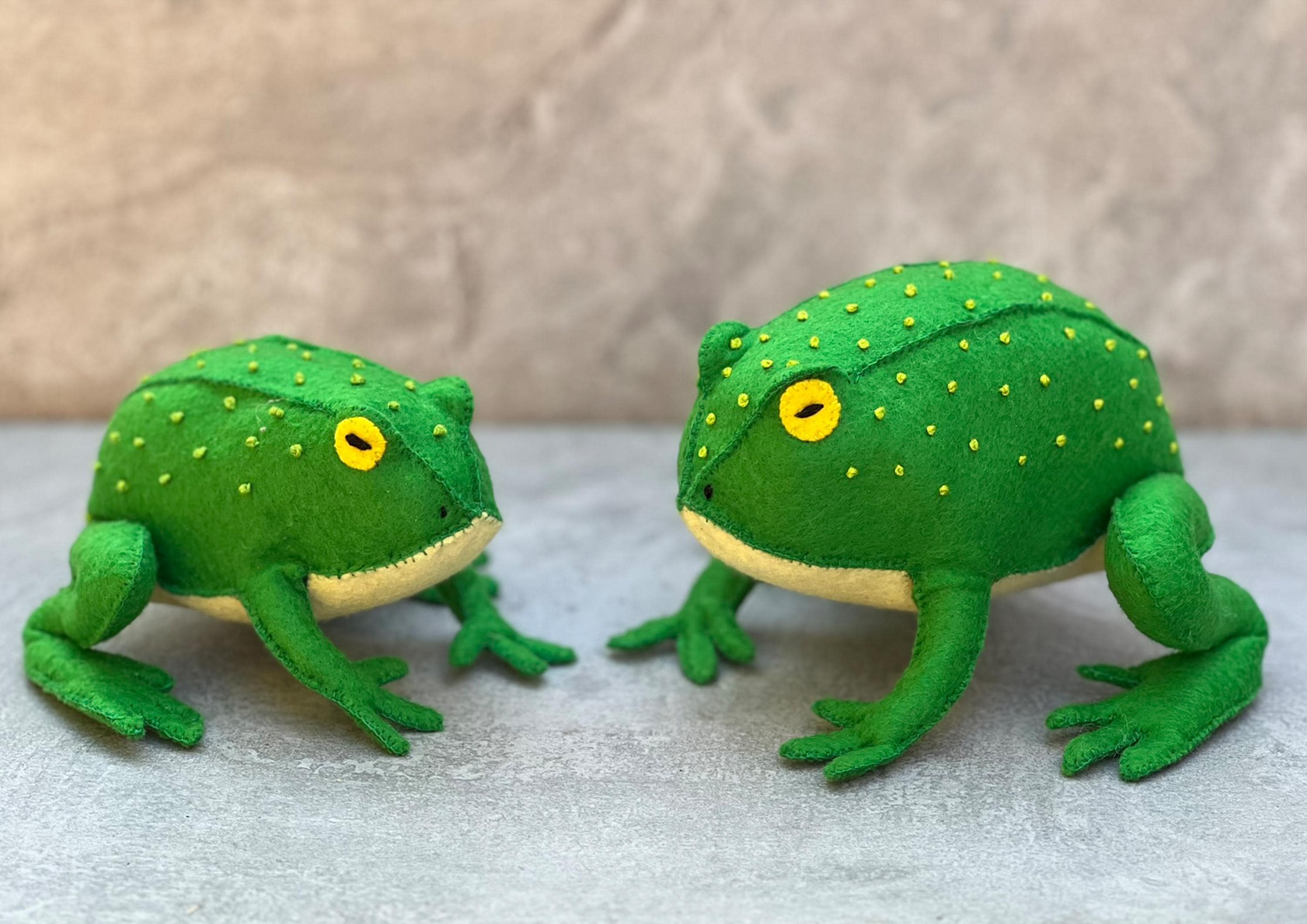 Felt Frog Toad *2 Sizes* Digital Sewing Pattern PDF * Woodland Stuffed ...