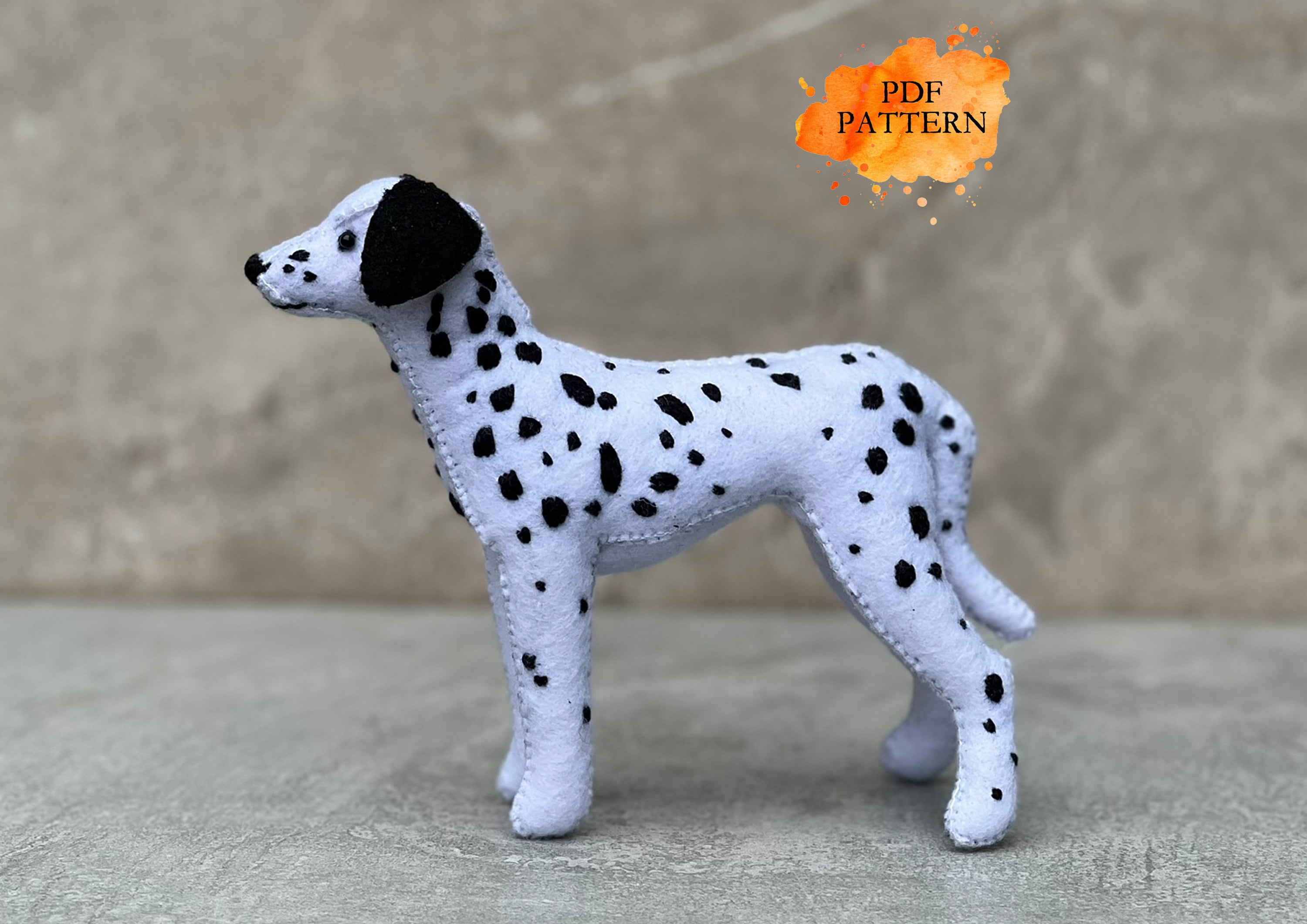Dalmatian dog toy - Etsy België, image size:3000x2121
