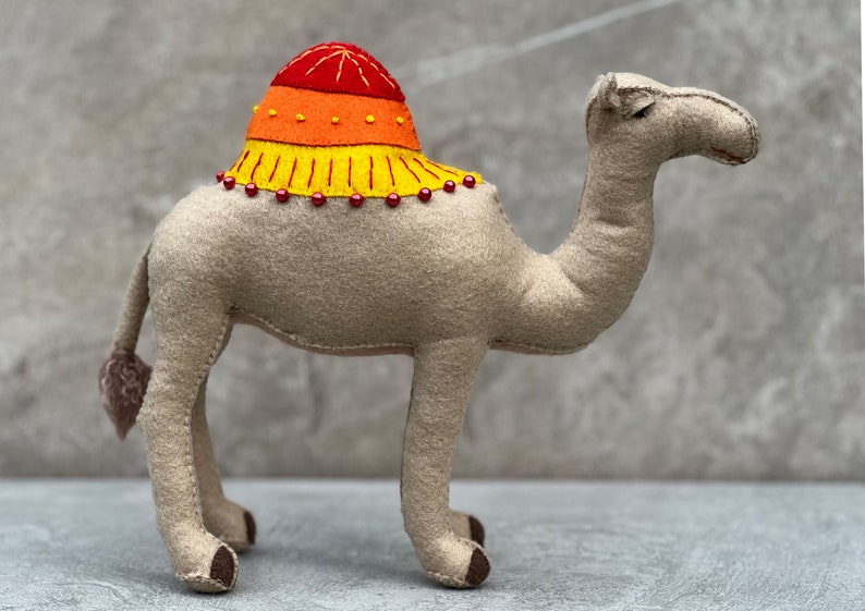 Felt Dromedary Camel Sewing Pattern PDF Camelids Stuffed Animals DIY ...