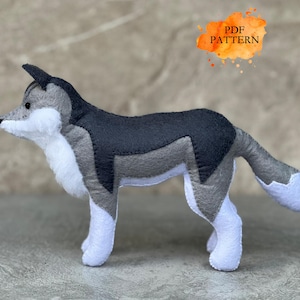 Filtvarg * Digitalt sömnadsmönster i PDF-format * Gosedjur i skogen