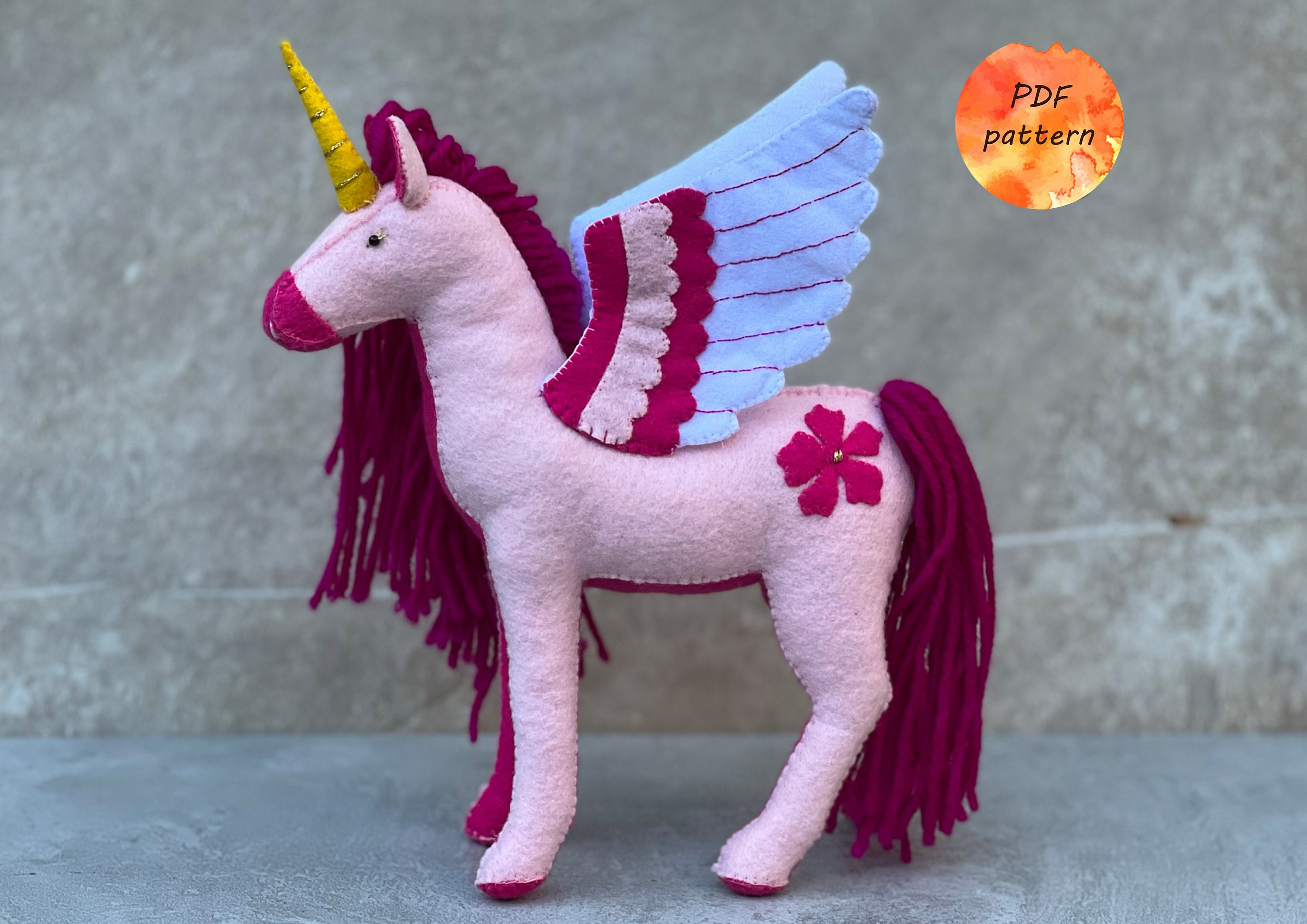 Free unicorn sewing pattern pdf sales