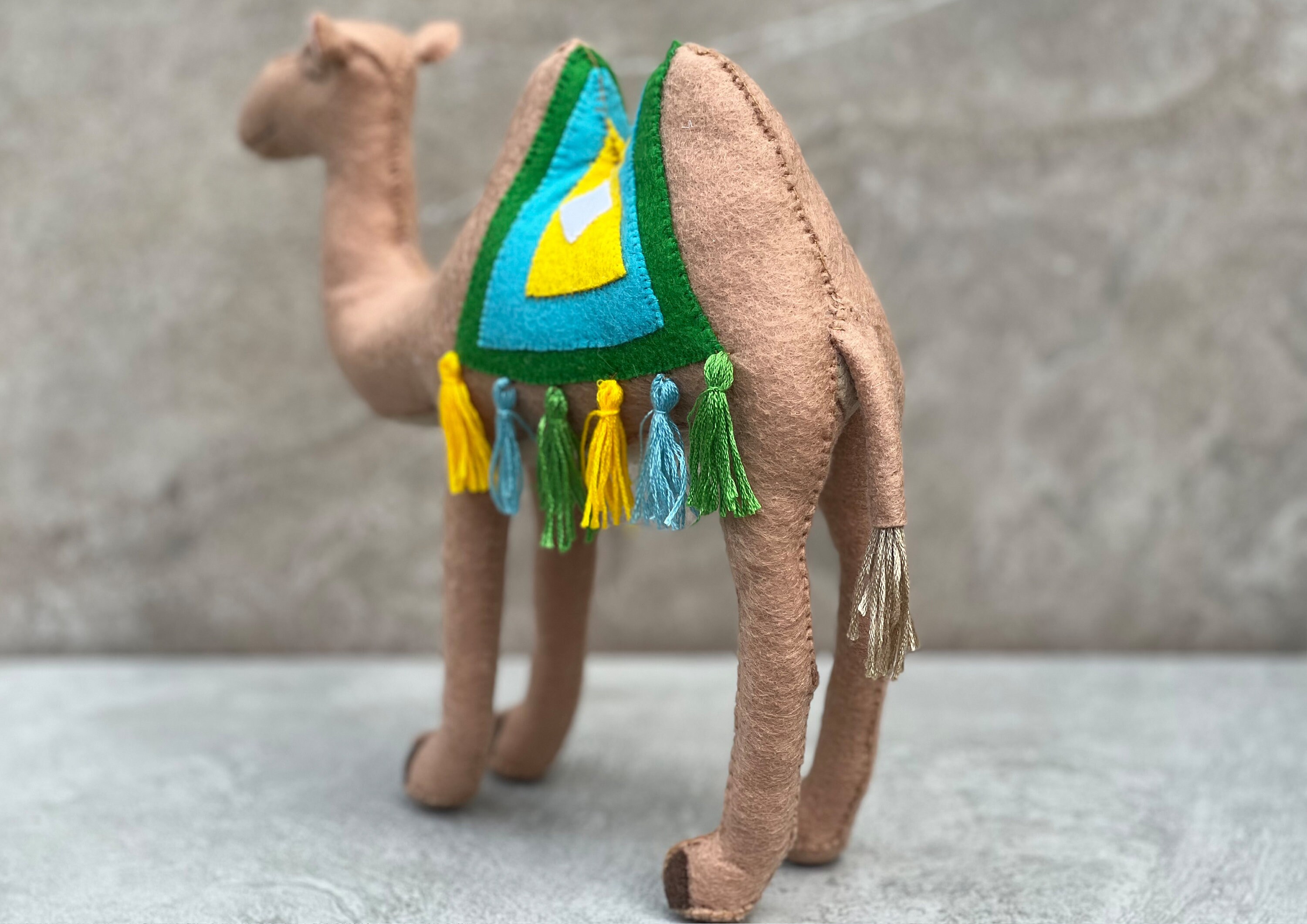 Felt Bactrian Camel Sewing Pattern PDF Camelids Stuffed Animals DIY ...