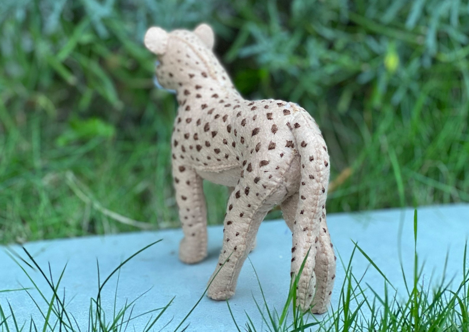 Felt Cheetah Sewing Pattern PDF Safari Stuffed Animals Toy Etsy