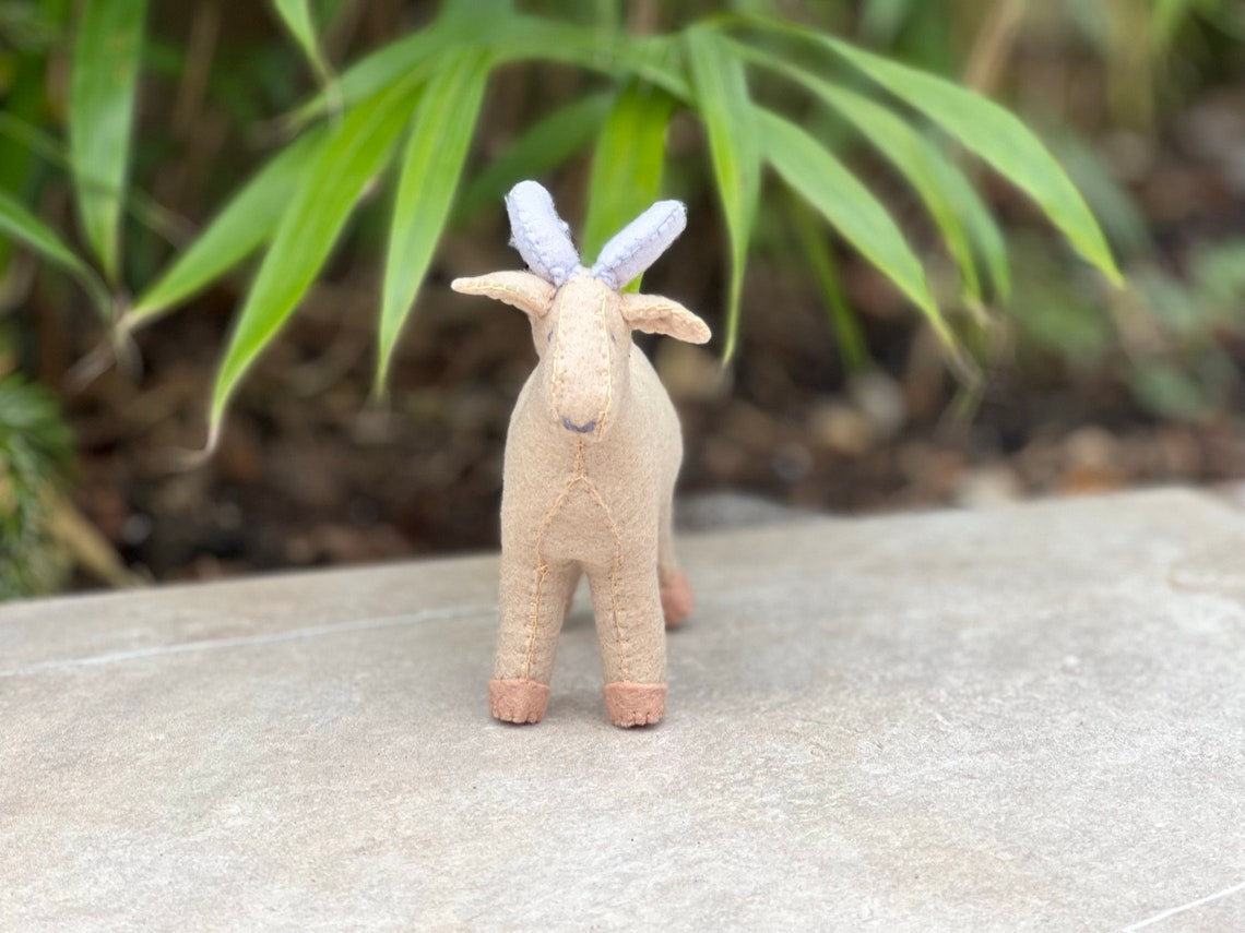 Felt Goat Sewing Pattern PDF Farm Animals Toy Ornament Gift Etsy UK