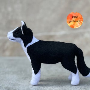 Felt Dog Sewing Pattern PDF Farm Stuffed Animals