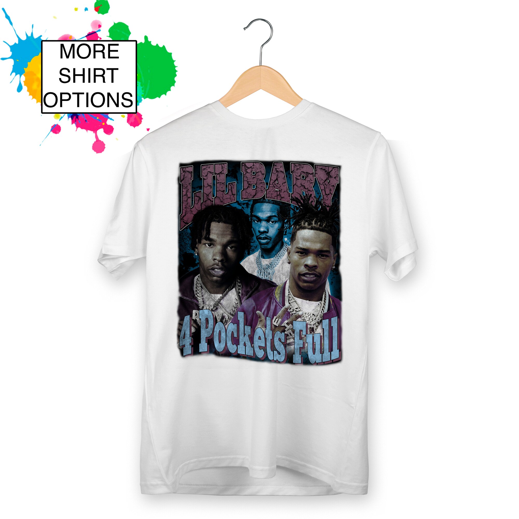 Discover Lil Baby 90s Retro Vintage T Shirt