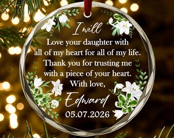 Mother of the Bride Gift from Groom | Personalized Thank You Keepsake | Mother-in-Law Gift | Custom Ornament Ornament | Best Gift AR120