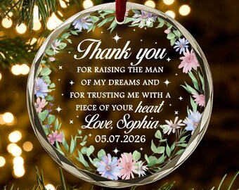 Mother of the Groom Gift from Bride | Personalized Keepsake | Mother-in-Law Wedding Day Gift | Custom Ornament Ornament | Best Gift AR121