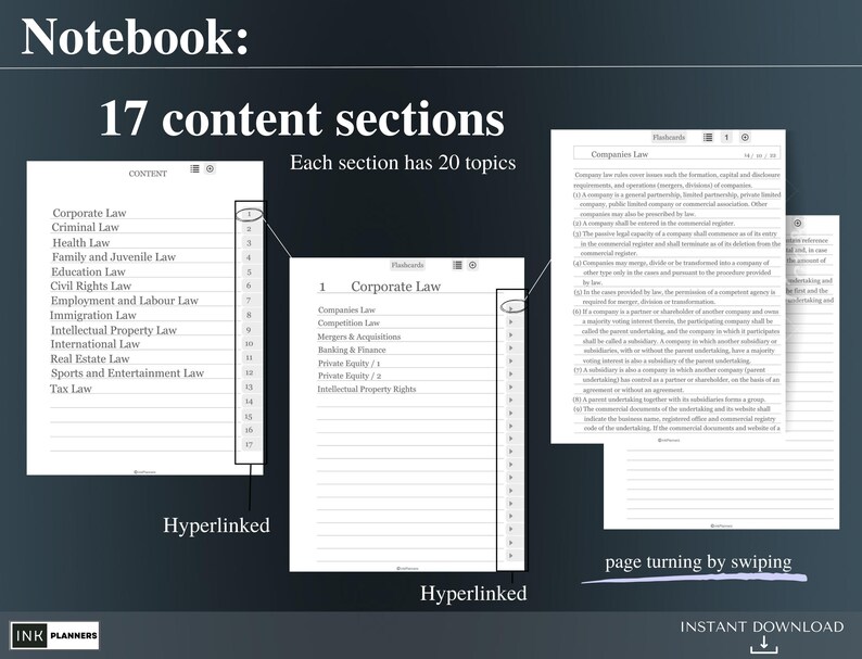 Remarkable 2 Digital Notebook Flashcards Bundle White Mode PDF ...