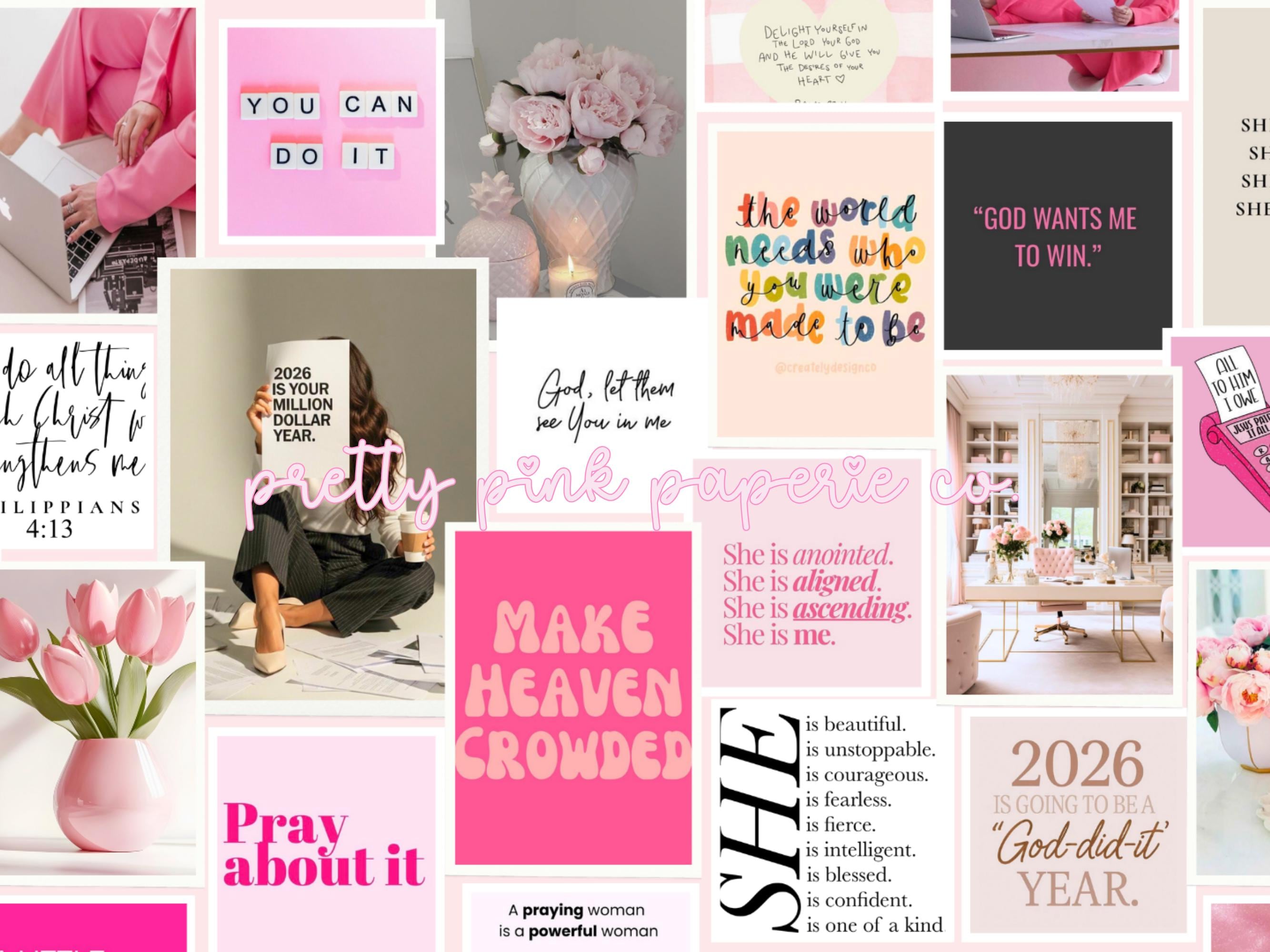 Pink Christian Desktop Wallpaper | Faith Vision Board, Scripture ...
