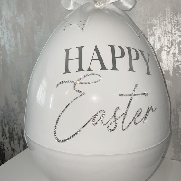 Extra Large Personalised fillable Easter Egg | easter basket | easter decor | spring decor | easter gift | personalised egg | easter gifts