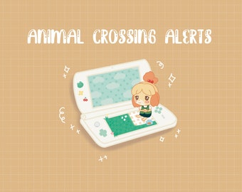 Kawaii ACNH Animated alerts / Animated alerts for twitch / Aesthetic alerts / Cute animated alerts for stream / Streamer Add on