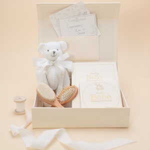 Hello Baby Neugeborenen Geschenkbox - Baby Geschenk Set, Ivory Geschenkbox, Neugeborenen Geschenk, Baby Geschenkkorb