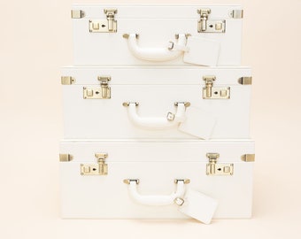 Memory Case | Keepsake Memory Box | New Baby Gift | Baby Suitcase Ivory