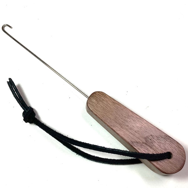 Orifice Hook (black walnut) for Spinning Wheel