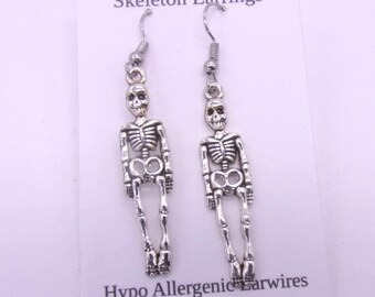 Pendientes de esqueleto, pendientes de esqueleto fundidos de 1,5 pulgadas