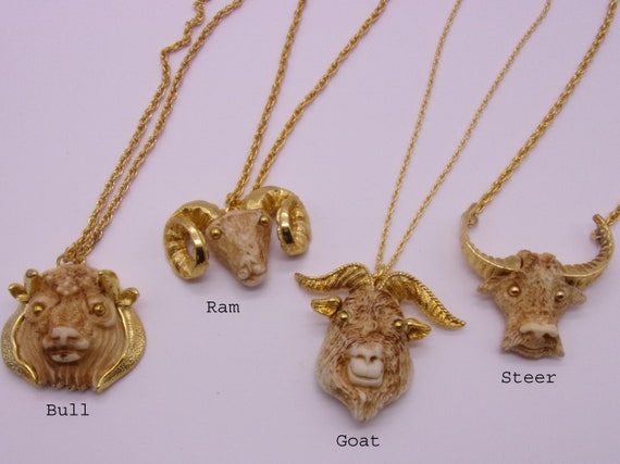 Luca Razza Animal Necklaces Razza Bull Necklace Razza Goat