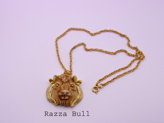 Luca Razza Animal Necklaces, Razza Bull Necklace, Razza Goat