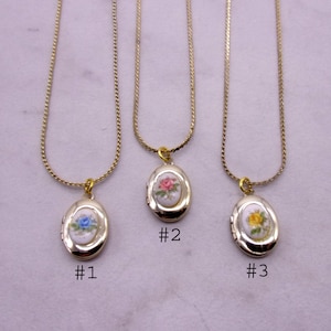 Limoges Stone Locket Necklace, Vintage Locket Necklace, New Old Stock Necklace