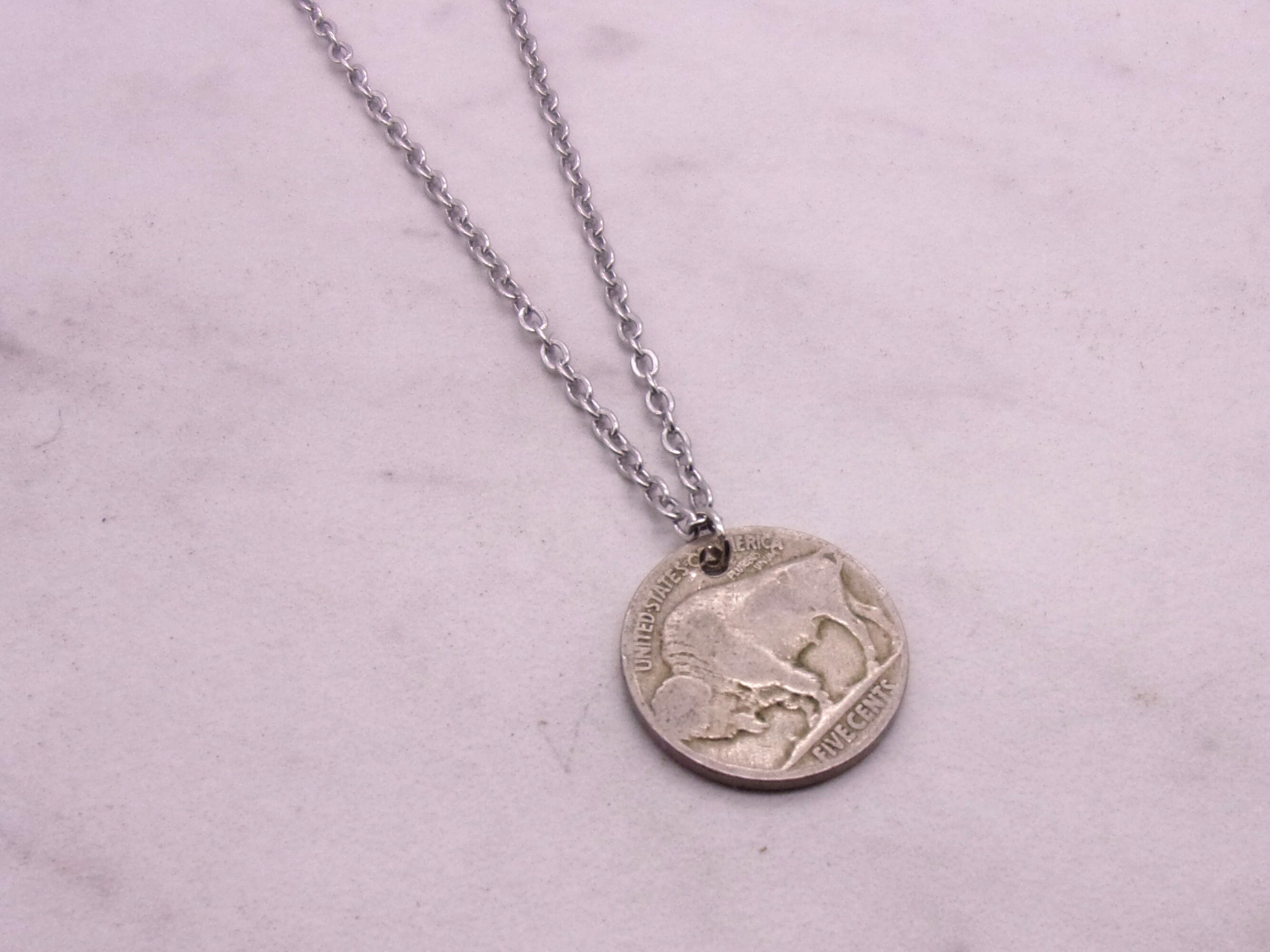 Buffalo Nickel Necklace Coin Jewelry 