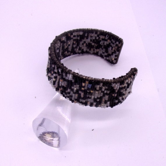 Seed Bead Bracelet,1970s Glass Seed Bead Bracelet… - image 2