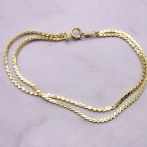 Double Serpentine Bracelet, Double Serpentine Bracelet Gold Plated, Vintage 1970s New Old Stock