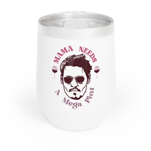 Jhonny Depp Mega pint wine tumbler,, mother day gift, Justice for Jhonny Depp, Mega Pint Wine Glass Tumbler, Wine Cup, Johnny Mug,