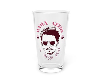 A Mega Pint | Johnny Depp Pint glass | Funny Johnny Depp Shirt | Justice for Johnny, Johnny depp fans, mothers day gift|Johnny depp cup