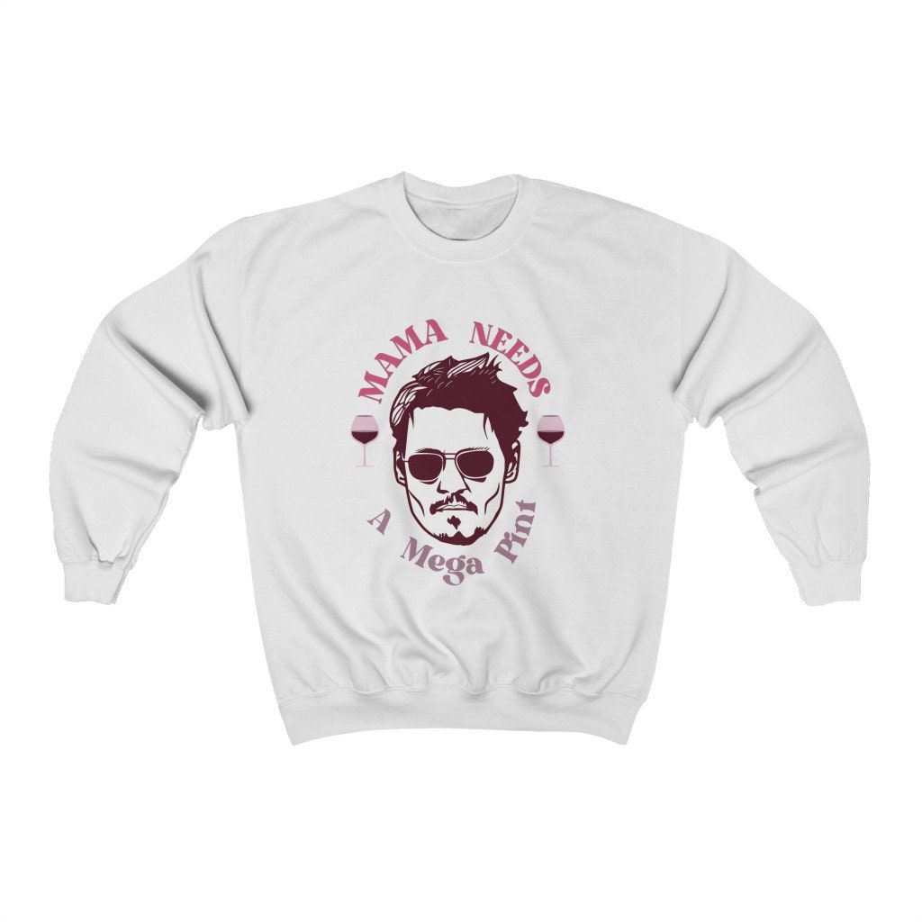 A Mega Pint sweatshirt | Johnny Depp Shirt | Funny Johnny Depp Shirt | Justice for Johnny, Johnny depp fans| Johnny depp trial