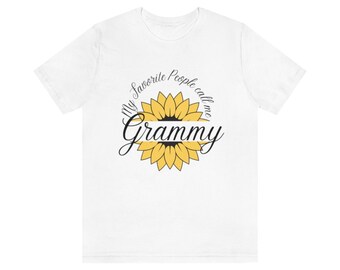 My Favorite People Call Me Grammy, Grandma T-shirt, Grammy, sunflowers, sunflower shirt, Gardening shirt, Mother’s Day design, gramma mug