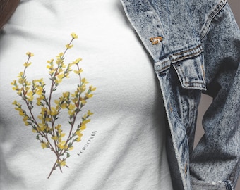 Forsythia Shirt | Botanical Shirt | Foral Shirt | Forsyth Park Shirt | Flower Bouquet Shirt | Yellow Flowers Shirt | Mothers Day Shirt