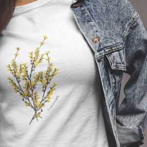 Forsythia Shirt | Botanical Shirt | Foral Shirt | Forsyth Park Shirt | Flower Bouquet Shirt | Yellow Flowers Shirt | Mothers Day Shirt