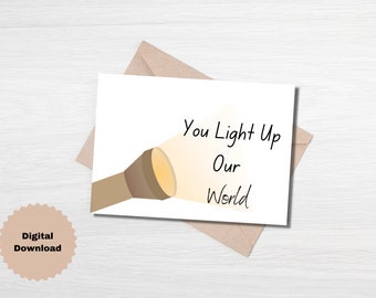Teacher Appreciation Printable Card, Teacher Appreciation Digital Card, Teacher Thank You Digital Download Card, Teacher Appreciation Card