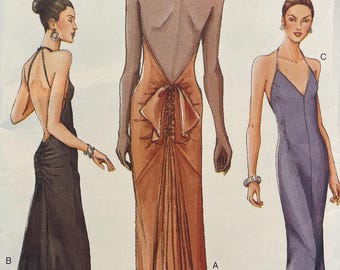 Vintage Vogue 7365 cocktail dress sewing pattern PDF sizes 6-8-10
