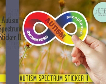 Autism Acceptance Awareness Sticker - Autism Sticker - Autism Awareness - Autism Acceptance- Autism Pride - Autism sticker car