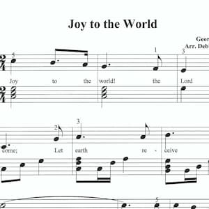 Joy to the World easy piano, beginner Christmas piano, Joy to the World piano sheet music, easy chords, fun Christmas piano, easy Christmas image 1