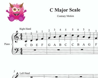 C Major Scale Etsy