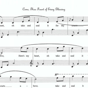 Come, Thou Fount of Every Blessing piano sheet music, Christian piano sheet music, hymn, favorite piano, sheet music, piano, easy, fun image 5