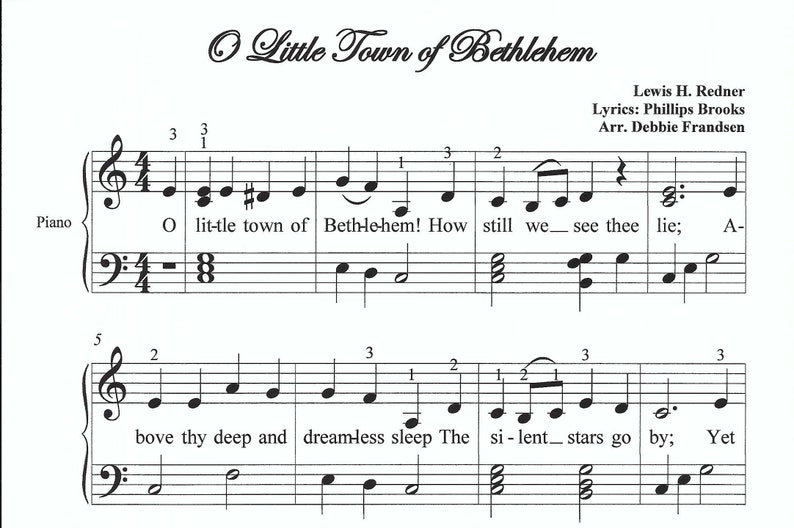 Hark The Herald Angels Sing piano sheet music, easy piano sheet music, beginner piano, fun, Christmas, music, piano, Let's Play Music image 3