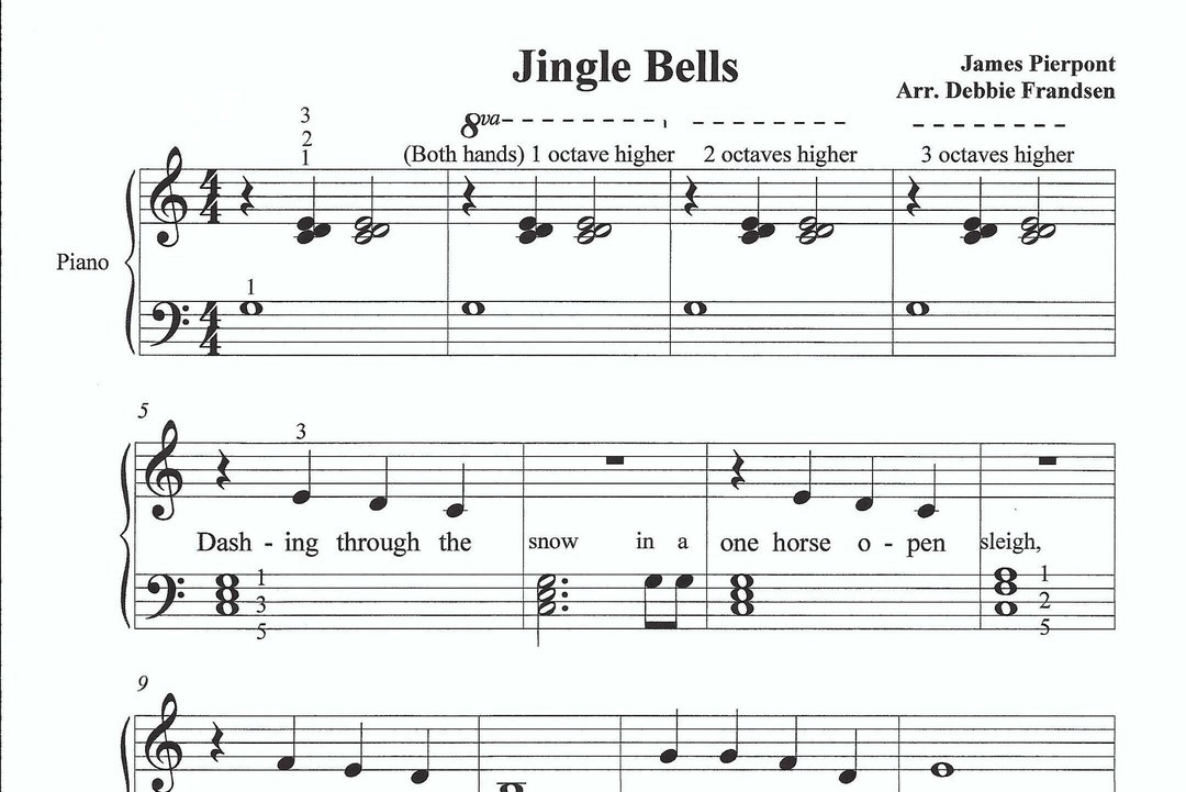 Jingle Bells Piano - 3 Levels (Beginner to Intermediate), Jammin With You