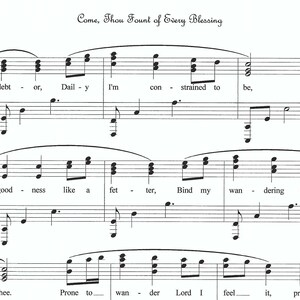 Come, Thou Fount of Every Blessing piano sheet music, Christian piano sheet music, hymn, favorite piano, sheet music, piano, easy, fun image 4