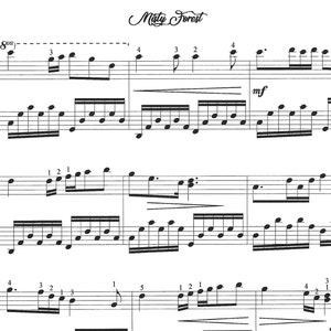 Misty Forest, piano solo, intermediate piano solo, late intermediate piano solo, beautiful, melodious piano, piano sheet music image 2