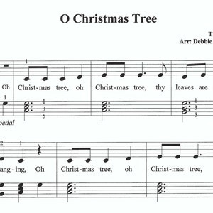 O Weihnachtsbaum Klaviernoten, Anfänger Klaviernoten, einfache Klaviernoten, lass uns Musik spielen, Weihnachtsklaviernoten, Spaß