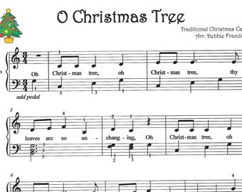 O Christmas Tree, easy piano sheet music, beginner, oh Christmas tree sheet music, piano sheet  music, easy Christmas piano, fun, easy